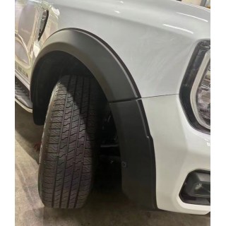 OEM-Style Fender Flares Ford Ranger T9 2022+ — +6-7 cm, Matt Black, PDC Version