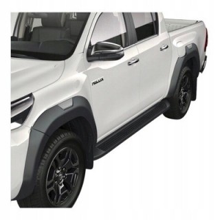 OEM Fender Flares Toyota Hilux Revo 2021+ — With Long Bumper Ends, Polycarbonate