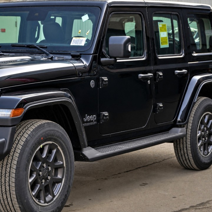 Door Hinges Jeep Wrangler JL/JLU 2018-2022 and Gladiator JT 2019-2022 — Aluminium, Matte Black - view 4