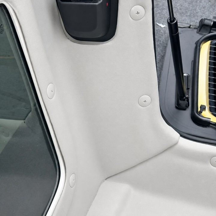 TopFire Headliner Jeep Wrangler JLU 2018-2024 — Light Grey, Alcantara-Look - view 5