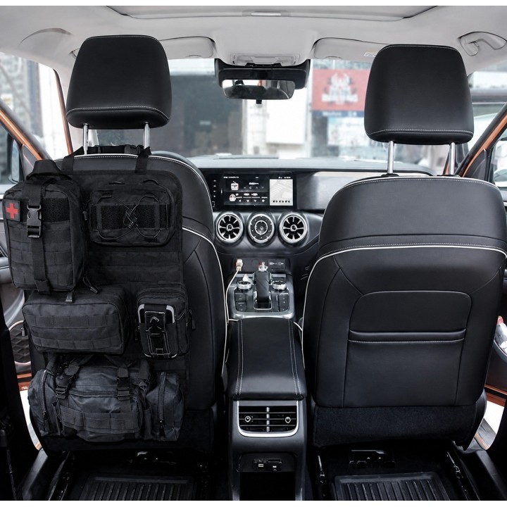Seat Back Organiser with 5 Pouches — Off-Road