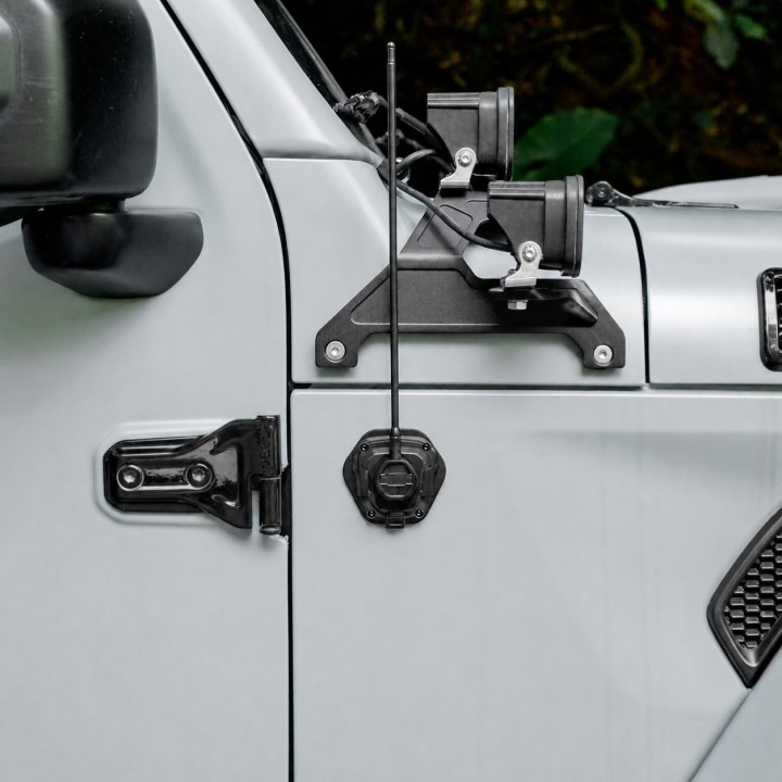Antenna Base Jeep Wrangler JK/JKU, JL/JLU and Gladiator JT — Anodised Aluminium - view 5