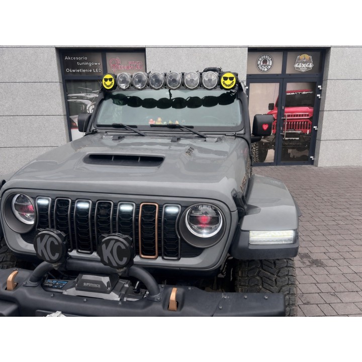 Grille Lights Jeep Wrangler JL and Gladiator — White