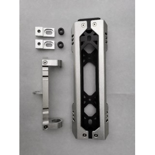Antenna and Flag Mount for Spare Wheel Carrier Jeep Wrangler JK / JL — Aluminium, Silver - view 2