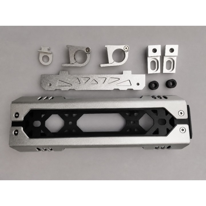 Antenna and Flag Mount for Spare Wheel Carrier Jeep Wrangler JK / JL — Aluminium, Silver - view 4