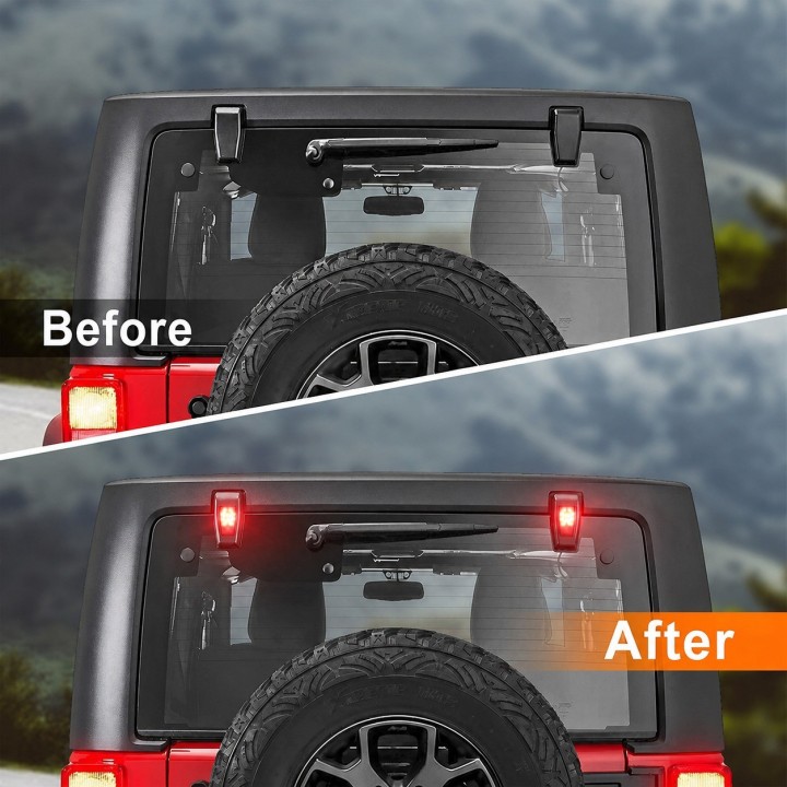 LED Lamps for Tailgate Glass Hinges Jeep Wrangler JL / JLU 2018+ — Set of 2 - view 3