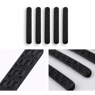 Door Handle Trims Jeep Wrangler JK 2007-2018 — Aluminium, Black, Tread Pattern - view 2