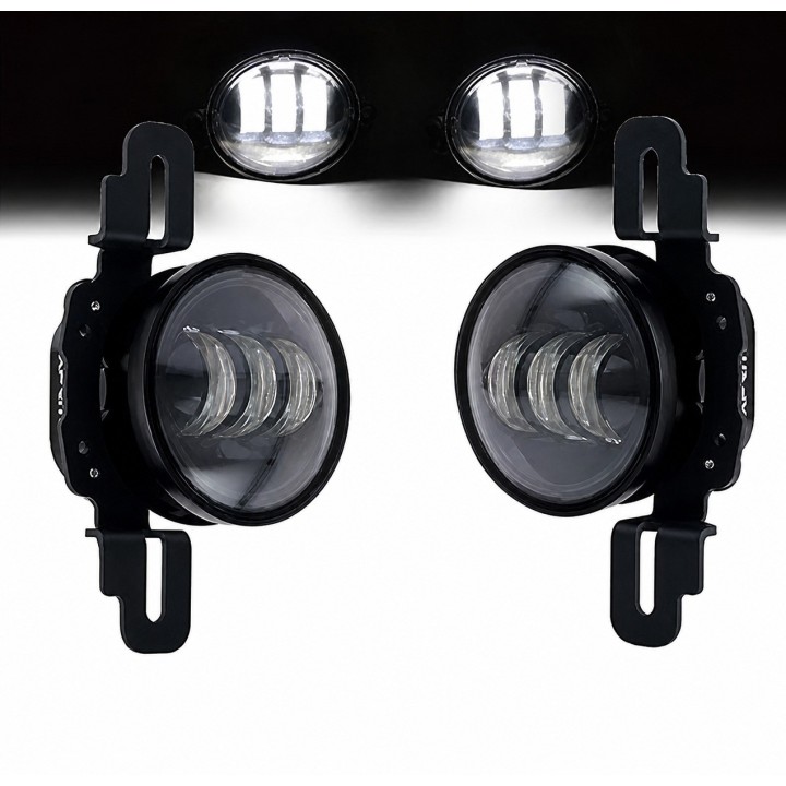 Fog Light Brackets for the Anniversary Bumper, Jeep Wrangler JK — Set - view 2