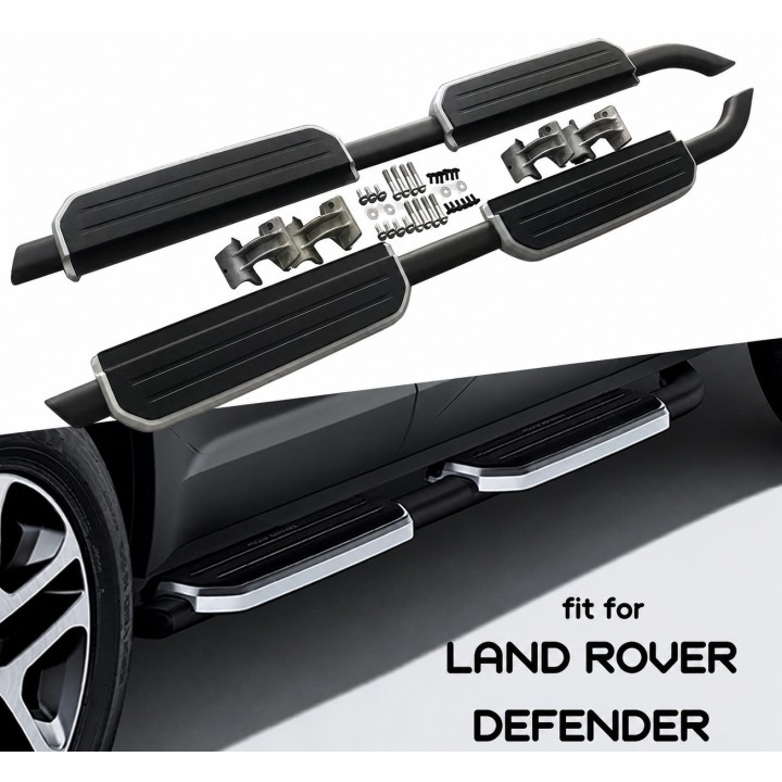TopFire Aluminium Side Steps Land Rover Defender 110 — Set