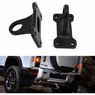 Recovery Hook and Rope Mounts for Rear Bumper Land Rover Defender — Set of 2