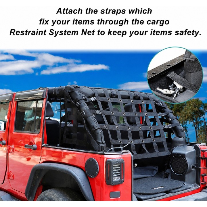 Cargo Nets Jeep Wrangler JLU 2018+ — Set