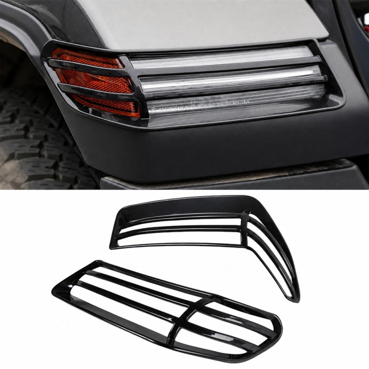 Decorative Fender Flare Light Covers Jeep Wrangler JL / JLU and Gladiator JT - view 2