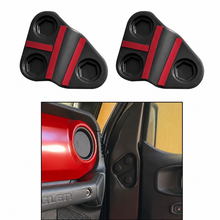 Door Bolt Covers Jeep Wrangler JL / JLU 2018+ and Gladiator JT 2019+ - view 3