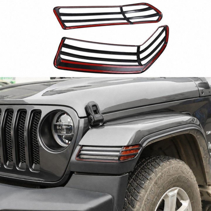 Decorative Fender Flare Light Covers Jeep Wrangler JL / JLU and Gladiator JT - view 4