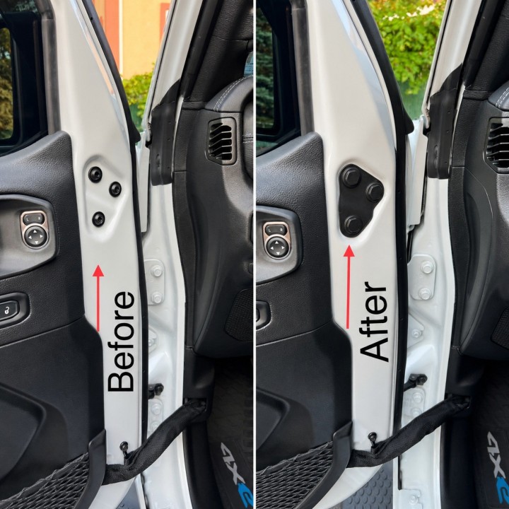 Door Bolt Covers Jeep Wrangler JL / JLU 2018+ and Gladiator JT 2019+ - view 5