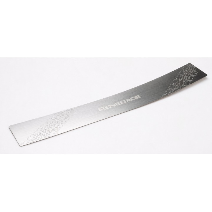 Rear Bumper Trim Strip Jeep Renegade — Brushed Steel