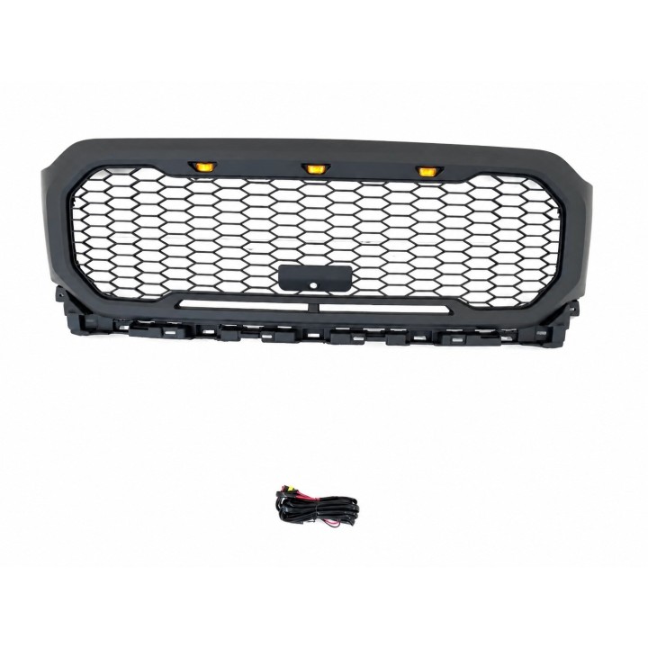 Grille Ford F150 2021+ Raptor Style with LEDs and Camera Provision - view 2
