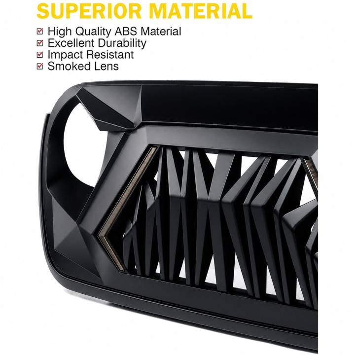 Grille Jeep Wrangler JL / Gladiator JT 2018-2025 LED