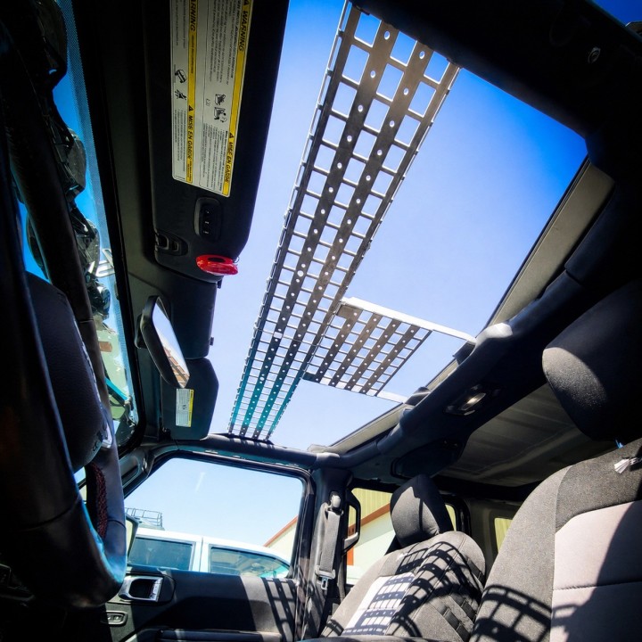 Overhead Shelf Jeep Wrangler JL / Gladiator JT — Steel, Powder Coated - view 4