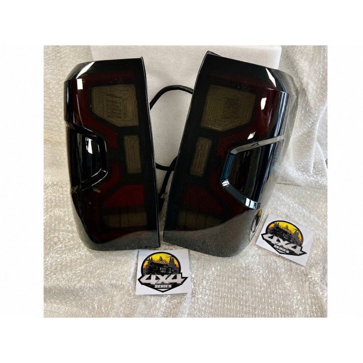 LED Tail Lights Ford Ranger T9 2023+ BLACK — Pair