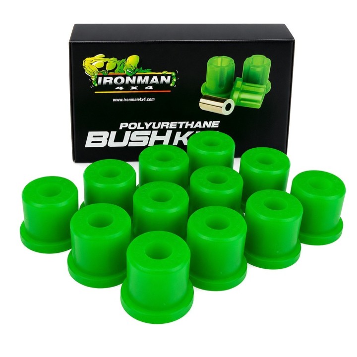 Set polyurethane bushings leaf springs rear Ironman 4x4 — Toyota Land Cruiser FJ75/HJ75/BJ75 (720UK)