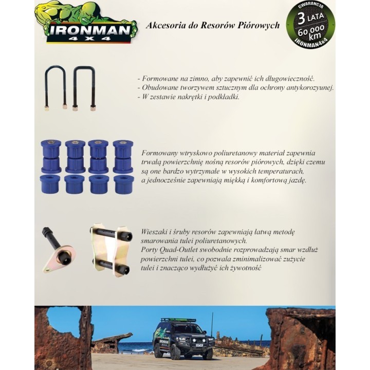 Leaf spring Ironman 4x4 Toyota Land Cruiser 348LH | Szekla