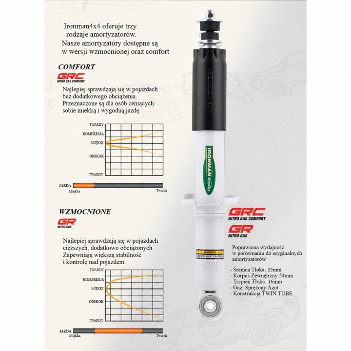 Front shock absorber Ironman 4x4 Isuzu D-Max 12745GR