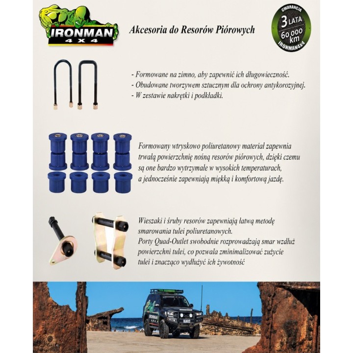 Polyurethane leaf spring Ironman 4x4 Toyota Hilux 732UK