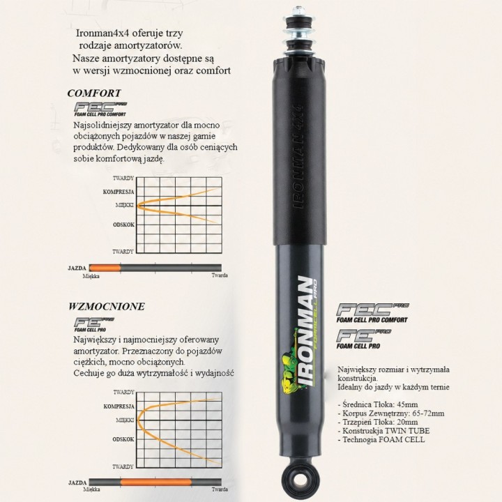 Front shock absorber Ironman 4x4 Foam Cell Pro 45851LFE