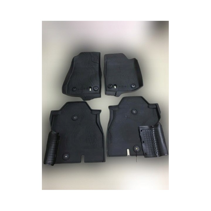 TopFire Rubber Floor Mats Jeep Wrangler JL 4-Door 2018+ (not 4xe)