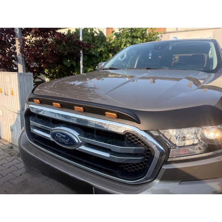 Bonnet Deflector with LEDs Ford Ranger 2015-2022