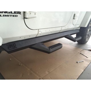 TopFire Steel Side Steps Jeep Wrangler JK 4D 2007-17