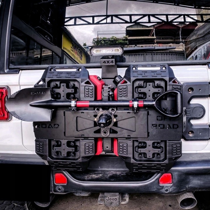 Gear Carrier with Equipment Jeep Wrangler JL / JLU 2018-2023 and JK / JKU 2007-2017