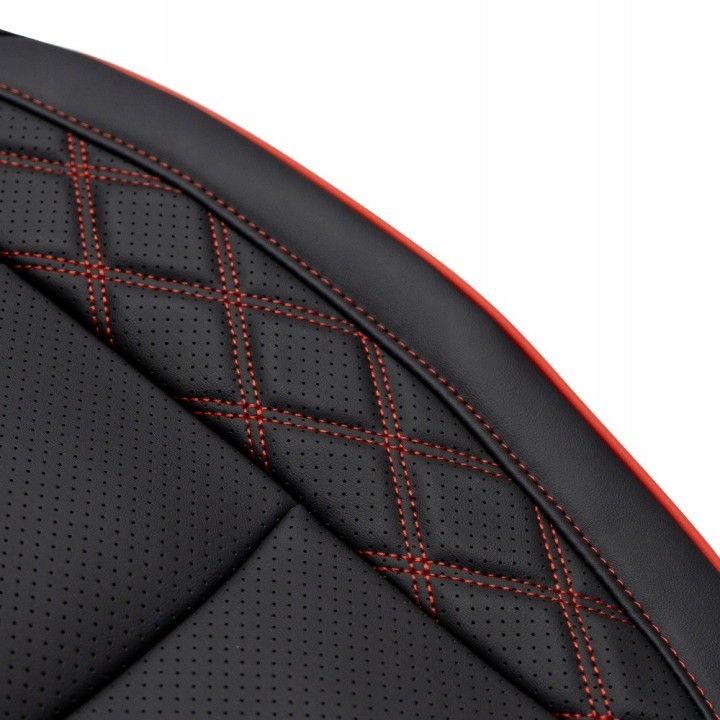 Seat Covers Jeep Wrangler JLU 4-Door 2018+ — black with red inserts - view 3