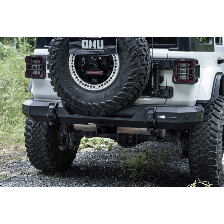 OMU Aluminium Rear Bumper Jeep Wrangler JL/JLU 2018+ with PDC Sensor Holes