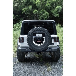 OMU Aluminium Rear Bumper Jeep Wrangler JL/JLU 2018+ with PDC Sensor Holes - view 2