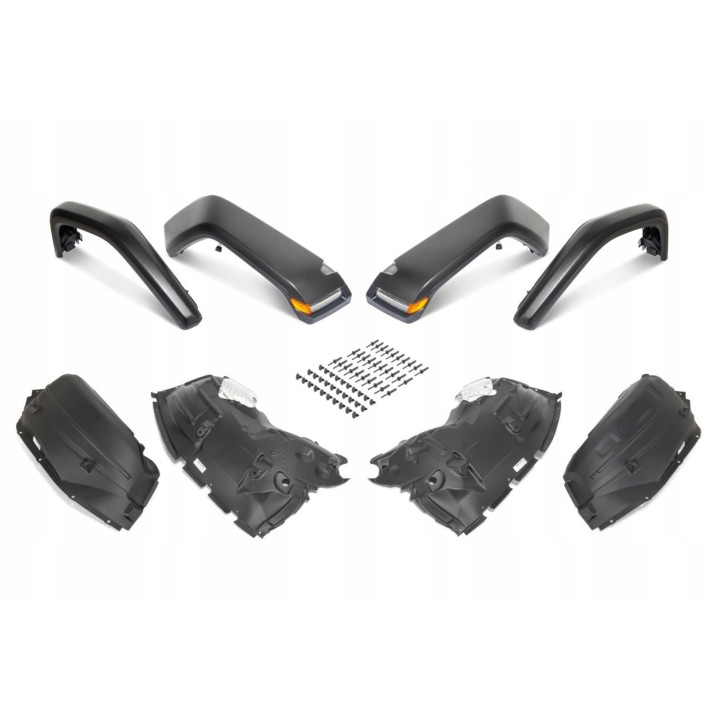 High Fender Flares with Inner Liners – Jeep Wrangler JL 2018+ (ready for paint)