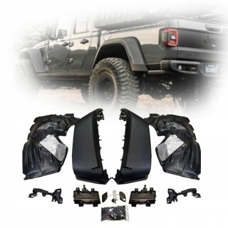High Fender Flares with LED Lighting — Jeep Gladiator 2020+, full set