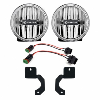 KC HiLiTES Gravity G4 4" Fog Lights – Anniversary Bumper, Jeep Wrangler JL / Gladiator JT