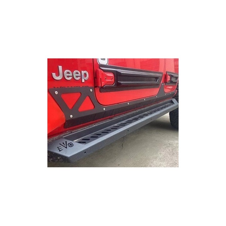 TopFire Decorative Rocker Panel Covers Jeep Wrangler JLU 4-Door — R+L set