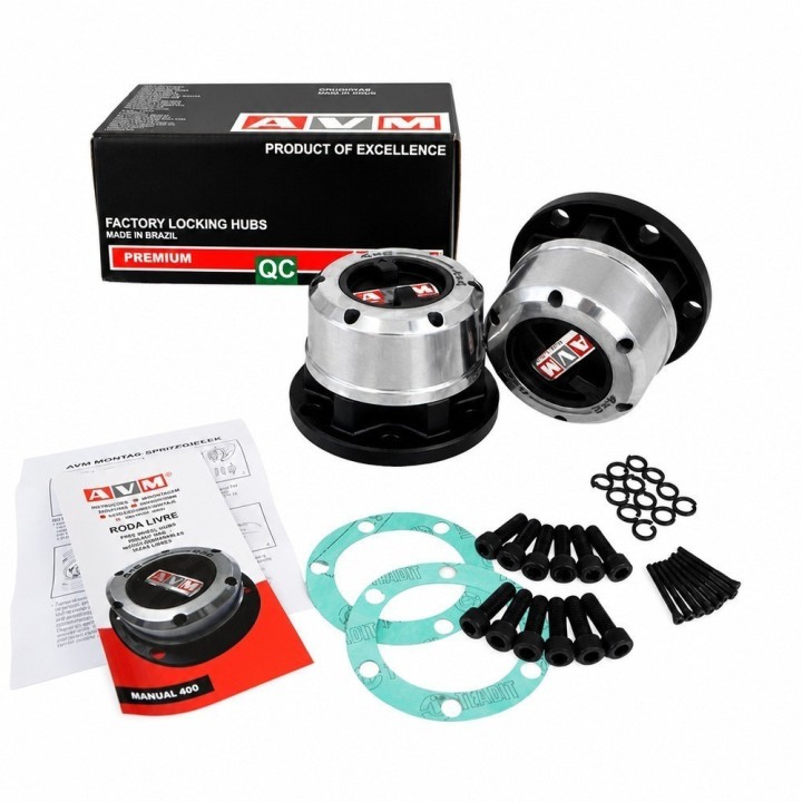 Manual free wheeling hubs, heavy duty steel housing AVM — Nissan Patrol Y60, Nissan Patrol Y61 (AVM445)