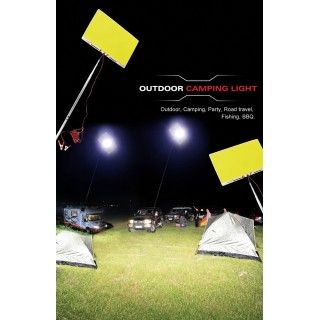 LED Camping Light 125 W 12 V with Mast — TX-KE 125W