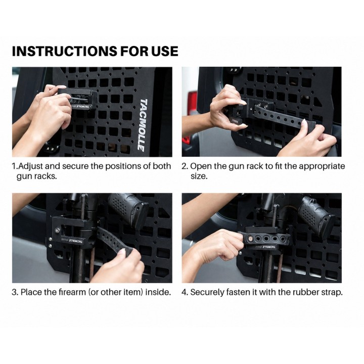 Universal MOLLE Panel Holders, Set of 2 – Jeep Wrangler JLU, Gladiator, Ford Bronco - view 2