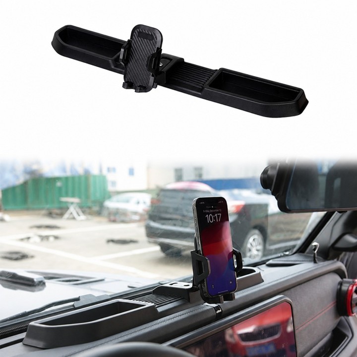 TopFire Dash Tray with Phone Holder – Jeep Wrangler JL - view 5