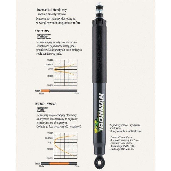 Front shock absorber Ironman 4x4 Foam Cell Pro 45661FE