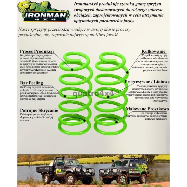 Rear coil springs Ironman 4x4 Heavy Duty TOY025C | Szekla