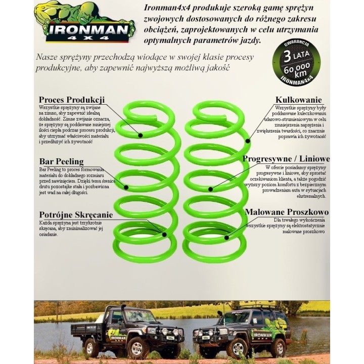 Rear coil springs Ironman 4x4 Toyota Land Cruiser TOY056B