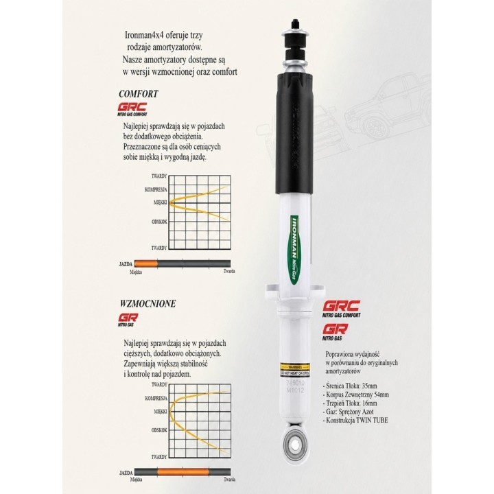 Front shock absorber Ironman 4x4 Toyota Prado 12750GR