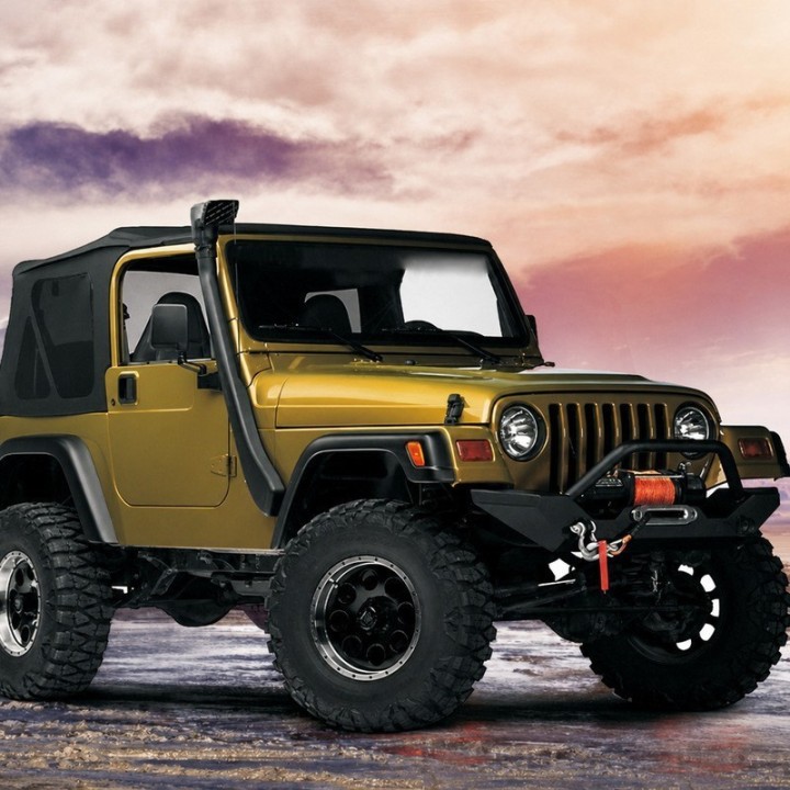 Snorkel Snakeman 4WD right side Jeep Wrangler TJ SNSTJL