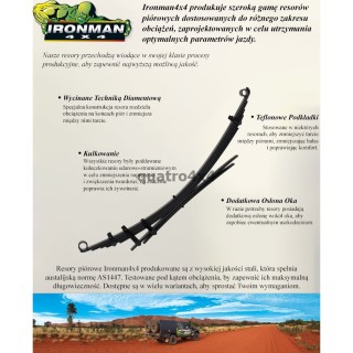 Heavy duty leaf spring 2" LIFT Ironman 4x4 MAZDA006B